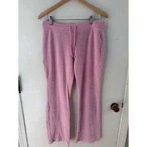 Lilly Pulitzer Women’s S Vintage Fleece Pants Pink Straight Leg Y2K Pants